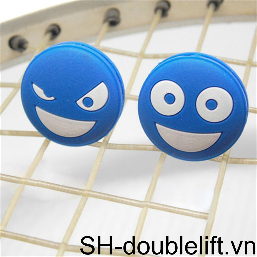 Bộ 6 Phụ Kiện Gắn Bảo Vệ Vợt Tennis Chống Rung In Hoạt Hình Dễ Thương