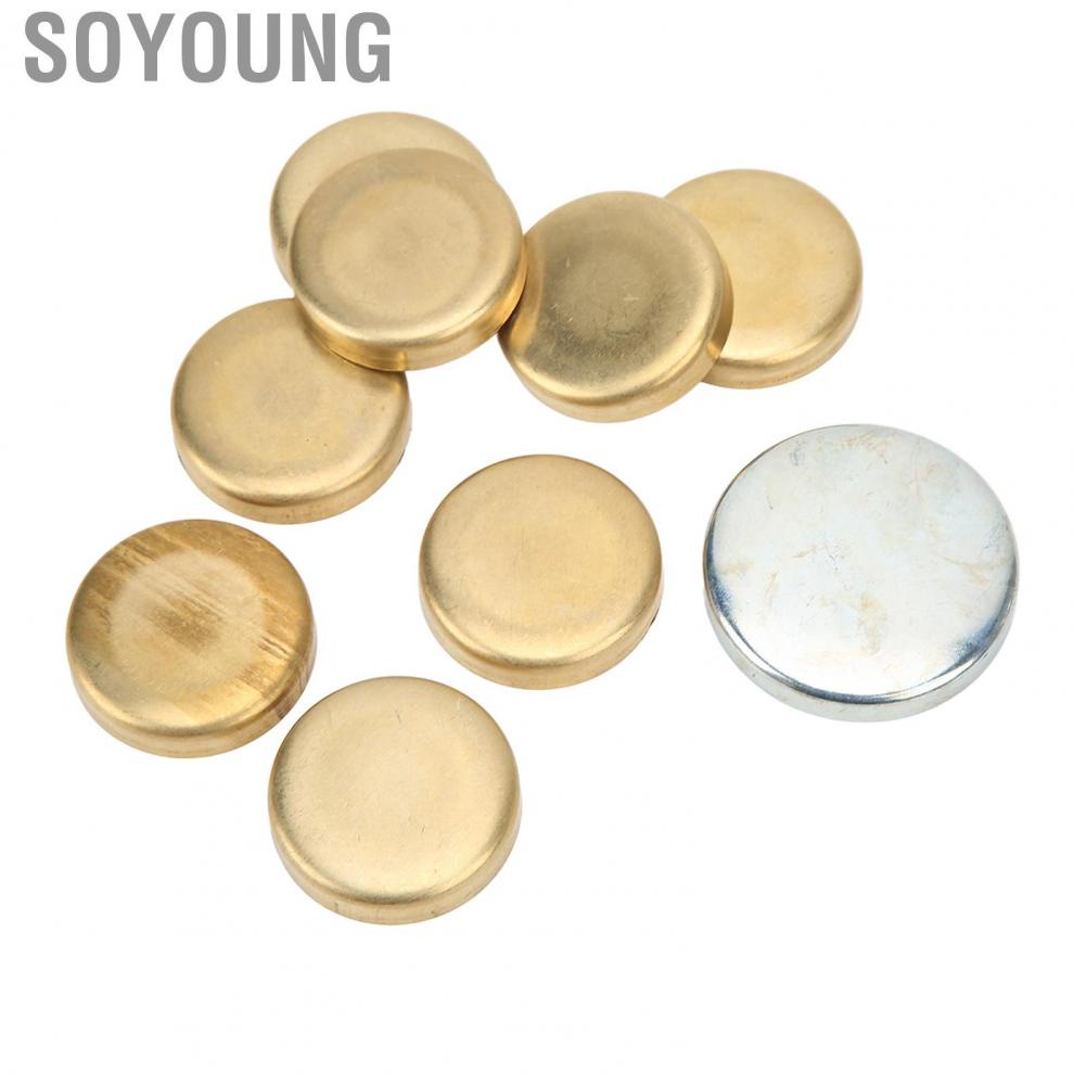 Soyoung Freeze Plug Kit for Dorman 567‑001 Rustproof Stable High Strength Brass Replacement Chevy Small Block 283ci 305ci 327ci