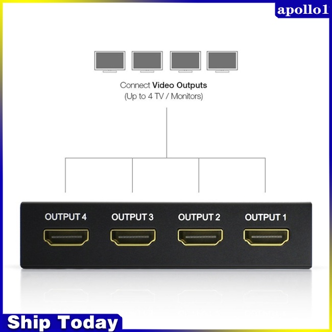 Bộ Chia Tín Hiệu Hdmi 4k 1x4 Full Hd 1080p 1 Trong 4
