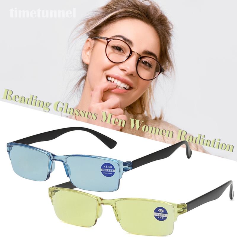Kính Đọc Sách Chống Ánh Sáng Xanh Thiết Kế Đơn Giản Phong Cách Retro Cho Nam timetunnel