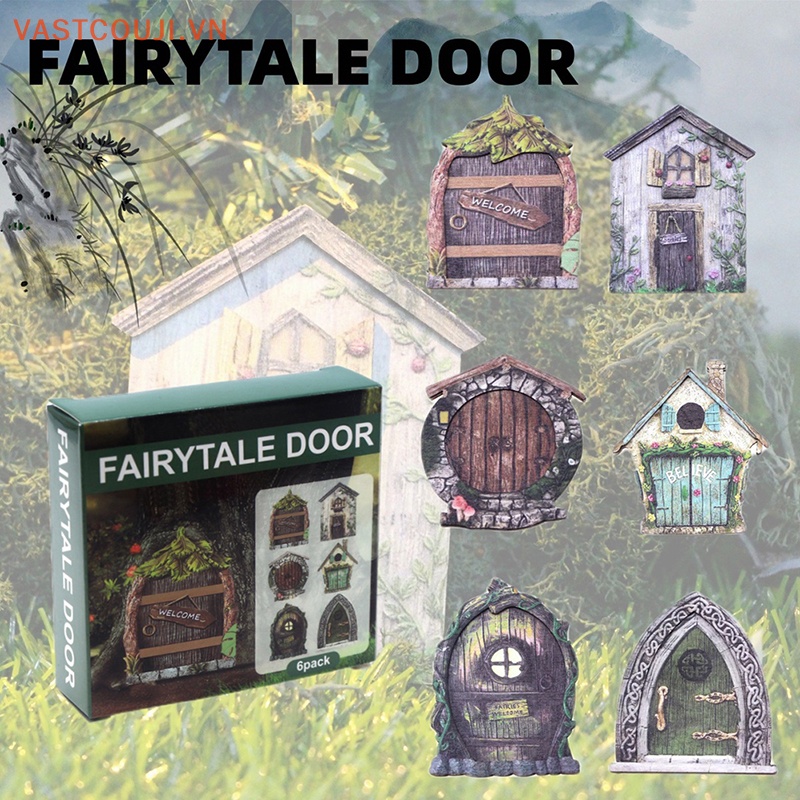 Set 6 Mô Hình Cửa 1 / 12 Dùng Để Trang Trí Nhà Búp Bê