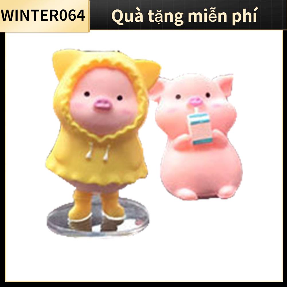 Winter064 Đồ Trang Trí Ô Tô Hình Heo Con Dễ Thương Đế Nhớt Máy Tính Để Bàn Cho Gia Đình Nhà Hàng Văn Phòng