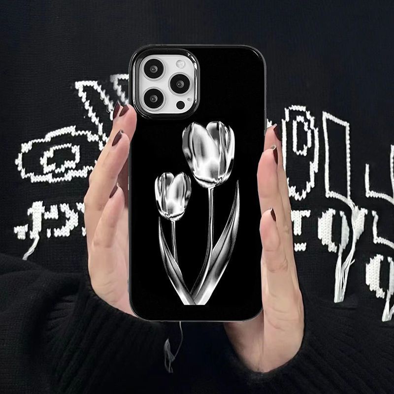 ✅Ốp Điện Thoại Màu Đen Phong Cách Hàn Quốc Đơn Giản Cho Iphone 8p 11 12 13In x