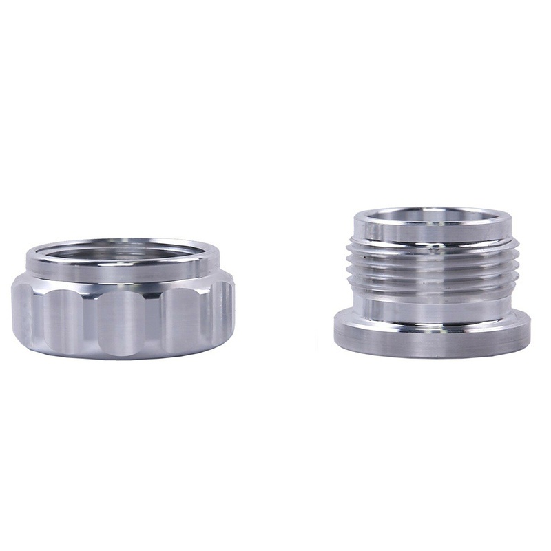 Hợp kim nhôm 2 Inch 51mm được hàn trên cổ nạp và các bộ phận ô tô Nắp bình xăng sửa đổi màu bạc