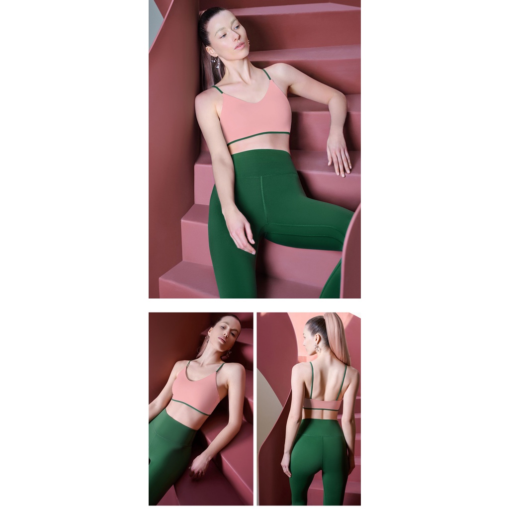 Set Bộ Tập Yoga 2 Dây LYCRA WX-22 Thiết Kế Cực Mát Mùa Hè Bảng Màu Tươi Sáng Ngọt Ngào