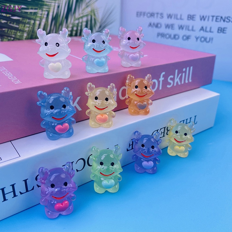 Set 2 Mô Hình Rồng Bằng Nhựa Phát Quang Dùng Trang Trí Sân Vườn Mới