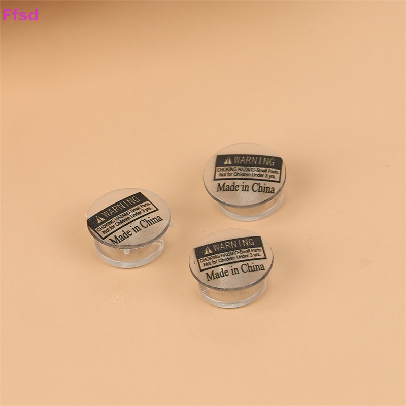 {Ffsd} 100 Nút Nhựa Màu Đen Trong Suốt Trang Trí Giày DIY Bán Chạy