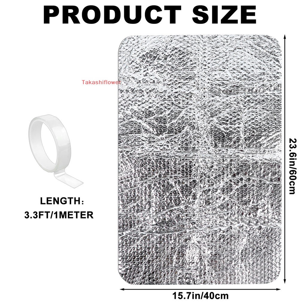 Set 2 Tấm Che Cửa Sổ Dày 6Mm Cho Xe Hơi RV 24.99 "x 16.02"