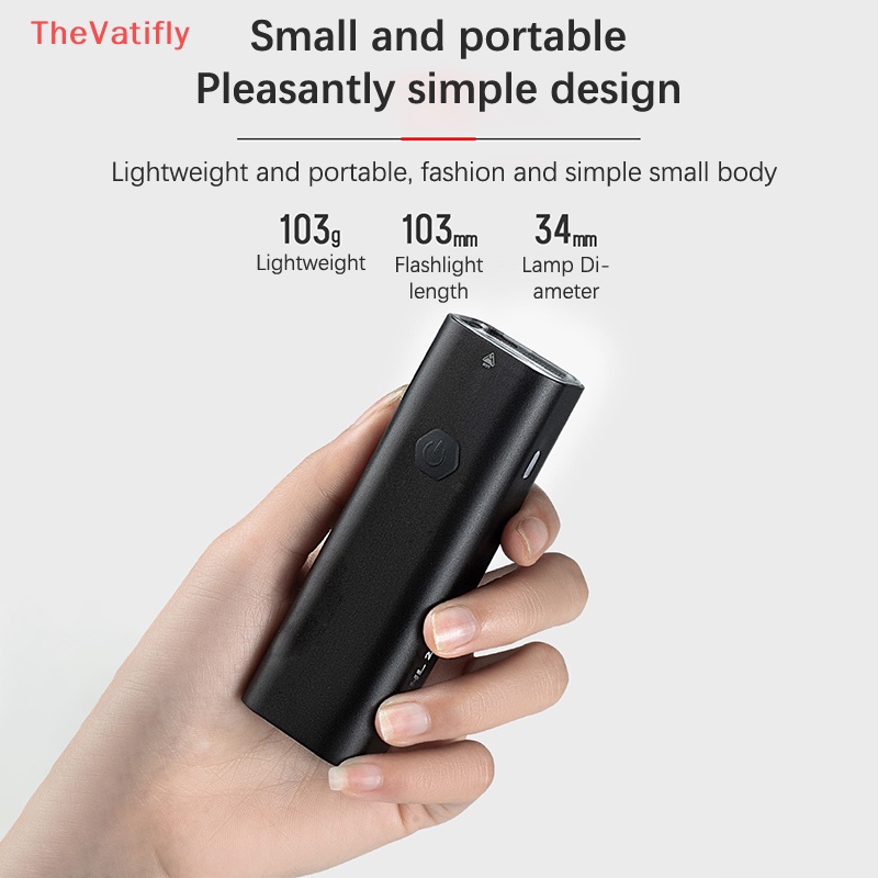 Đèn Pha LED Type-C 2000mAh Bằng Nhôm Siêu Nhẹ Kèm Sạc Tiện Dụng Cho Xe Đạp