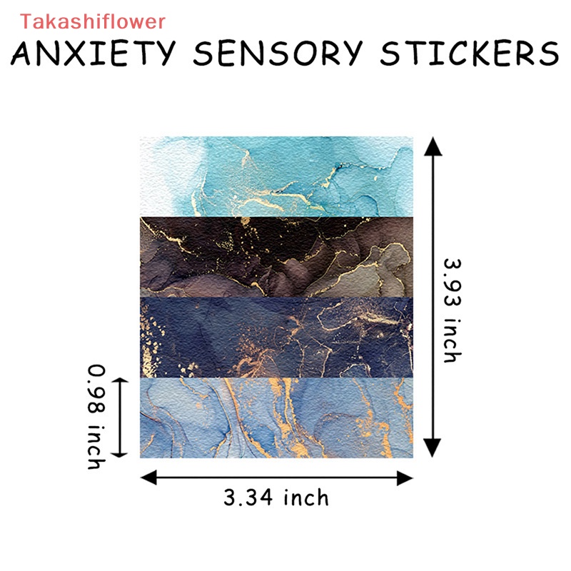 Set 4 Miếng Dán Đồ Chơi Giải Tỏa Căng Thẳng Họa Tiết Dễ Thương