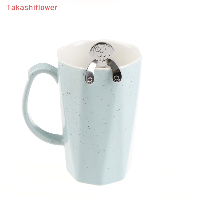 (Takashiflower) Muỗng Cà Phê Bằng Thép Không Gỉ Cấp Thực Phẩm Hình Chó Dùng Cho Nhà Bếp