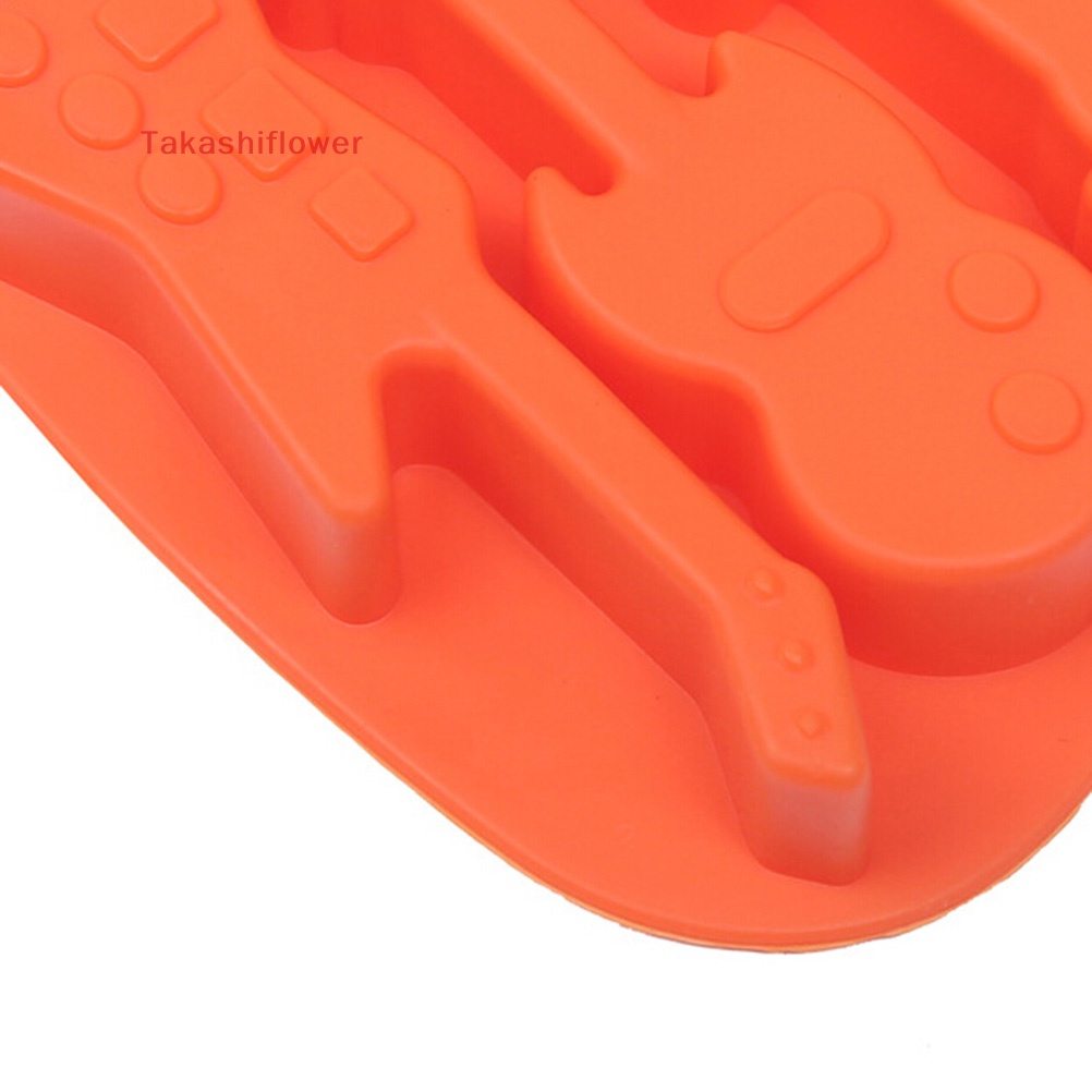 Khuôn Silicone Làm Bánh / Sô Cô La Hình Đàn Ghita Độc Đáo
