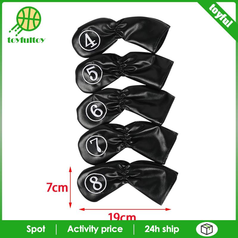 Set 10 Vỏ Bọc Gậy Đánh Golf Thêu Họa Tiết Độc Đáo