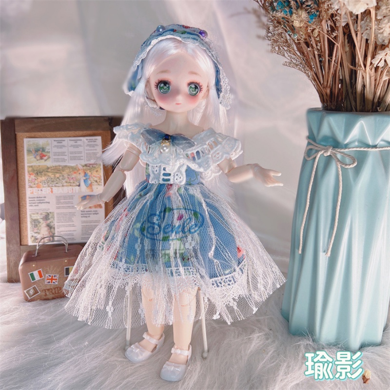 Búp Bê BJD 3D 30cm Có Khớp Cử Động Xinh Xắn