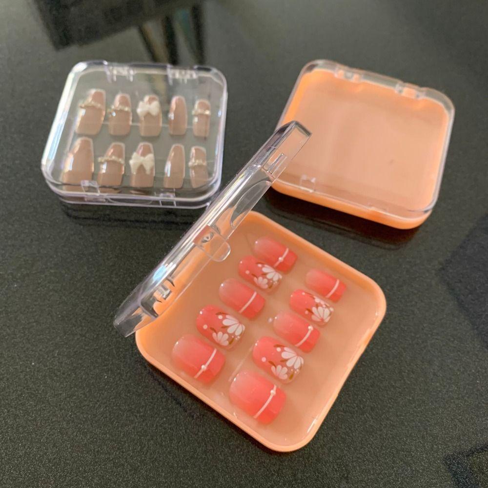 Hộp Trong Suốt Hình Vuông Trưng Bày Móng Tay