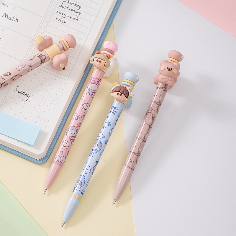 Bút Bi Công Suất Cao Nhanh Khô Thiết Kế Dễ Thương Tiện Dụng Cho Học Sinh