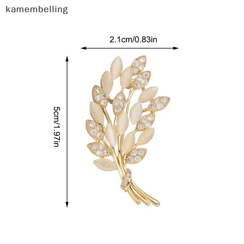 Ghim Cài Áo Hình Lúa Mạch Đính Đá Thời Trang Hàn Quốc