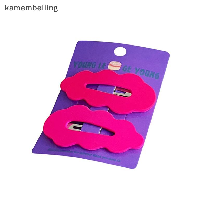 Set 2 Kẹp Tóc Hình Đám Mây Nhiều Màu Dễ Thương Cho Bé Gái