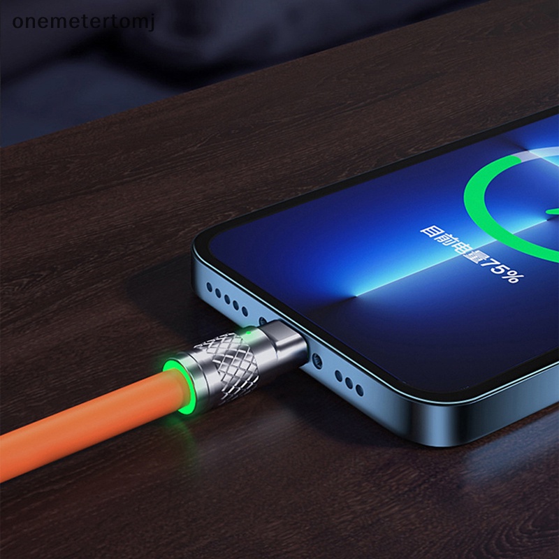 Dây Cáp onemetertomj 3 Trong 1 6A 120W USB Type C Sang Type-C 8-pin Micro USB
