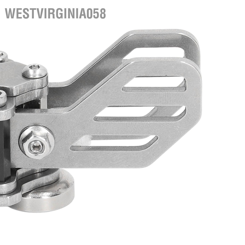 Westvirginia058 Mini CW Key Double Paddle Chìa khóa điện báo bằng thép không gỉ truyền mã Morse tự động