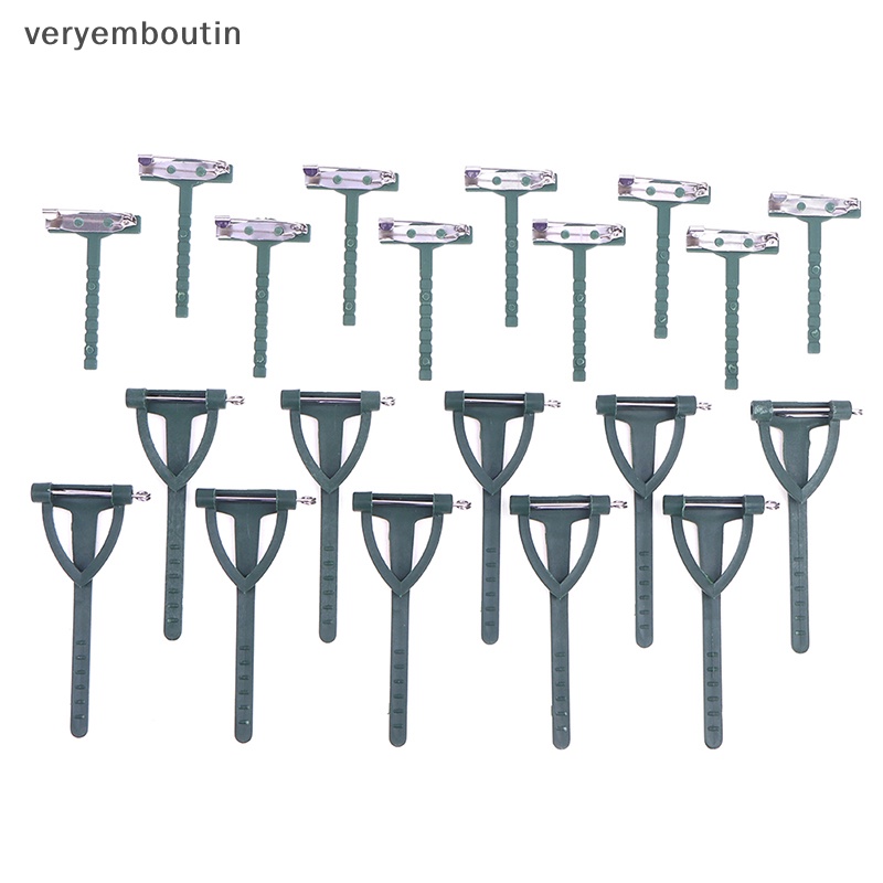 Set 10 Ghim Cài Giá Đỡ Cố Định Hình Chữ T / Tam Giác / Hoa Nghệ Thuật DIY Đa Ứng Dụng