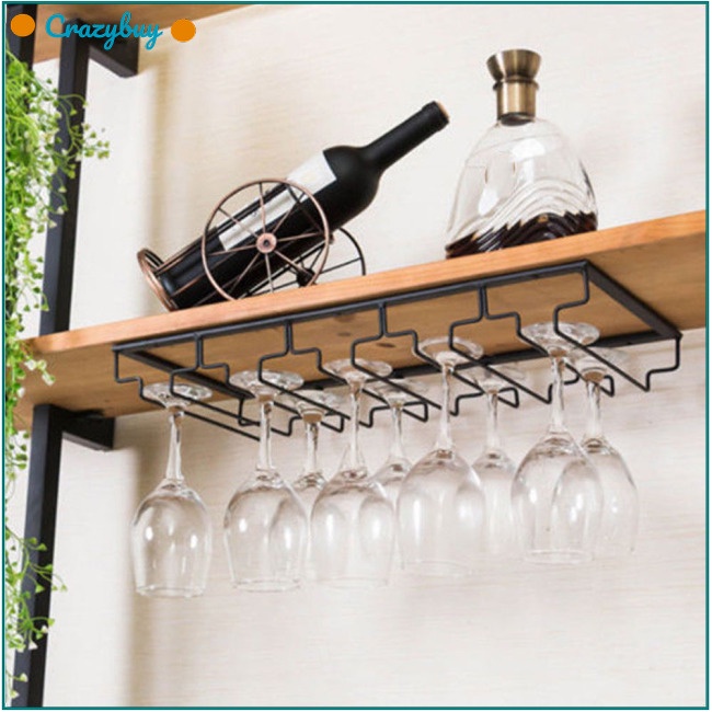 Cr Giá Sắt Treo Tường Đựng Ly Rượu Thủy Tinh Tiện Dụng