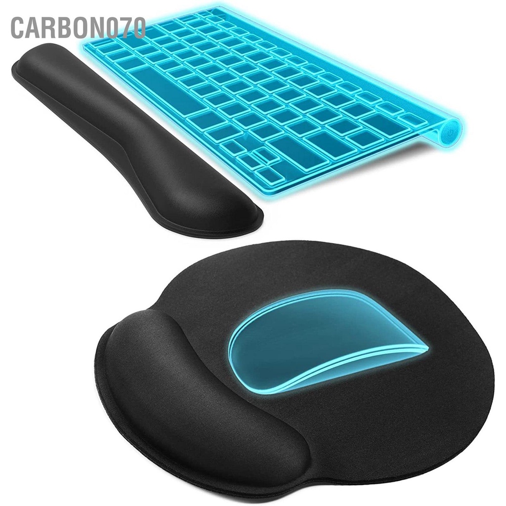 Carbon070 3 Máy Tính Cổ Tay Bộ Thiết Kế Công Thái Học Để Bàn Thảm Đáy Cao Su Cho Nhân Game Thủ Nhà Văn