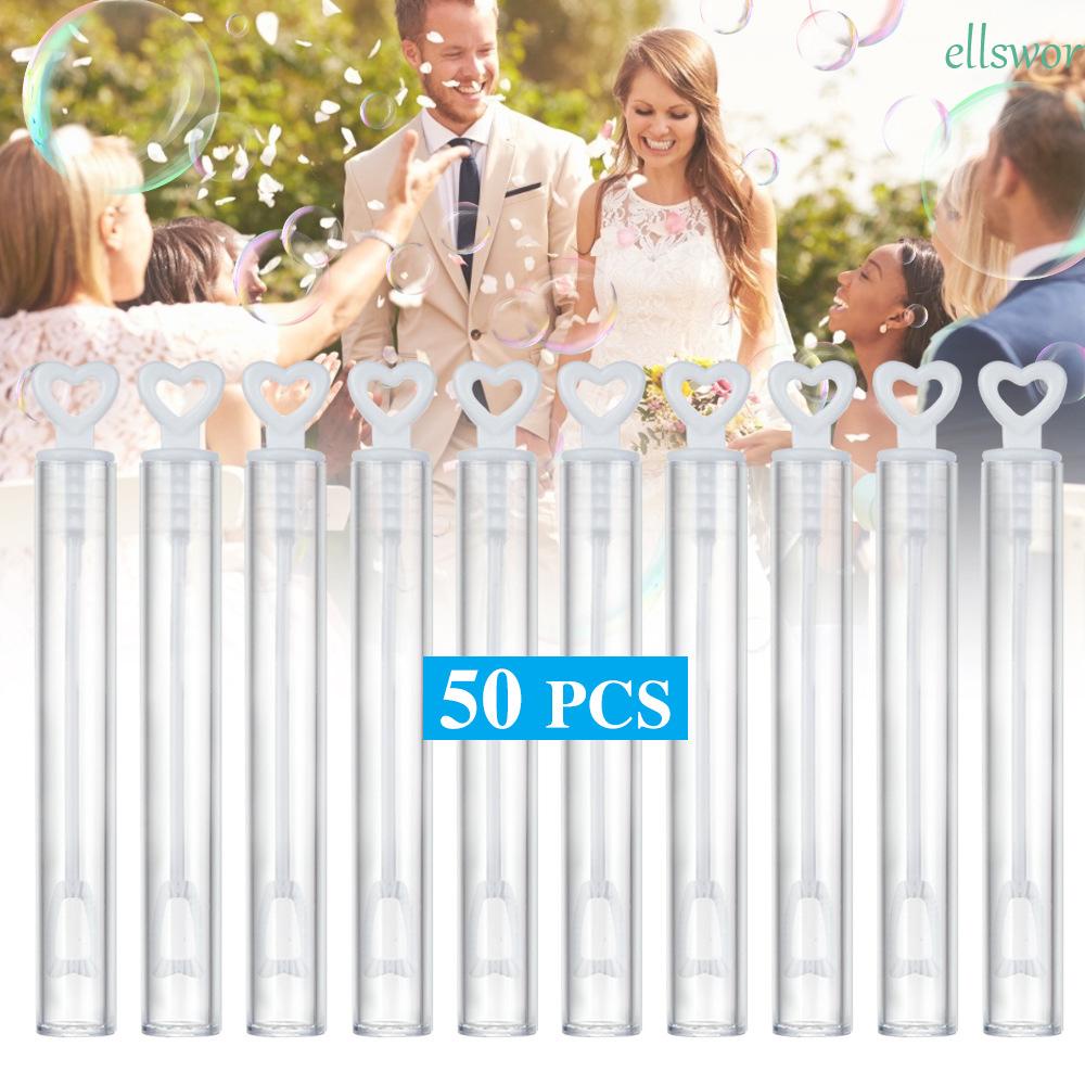 Set 50 / 100 Ống Thổi Bong Bóng Xà Phòng Trong Suốt