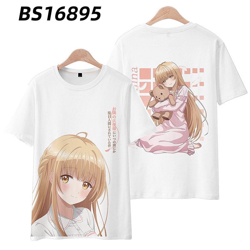 Ellen Áo Thun Tay Ngắn In Hình Anime The Angel Next Door Spoils Me Rotten Phong Cách Harajuku