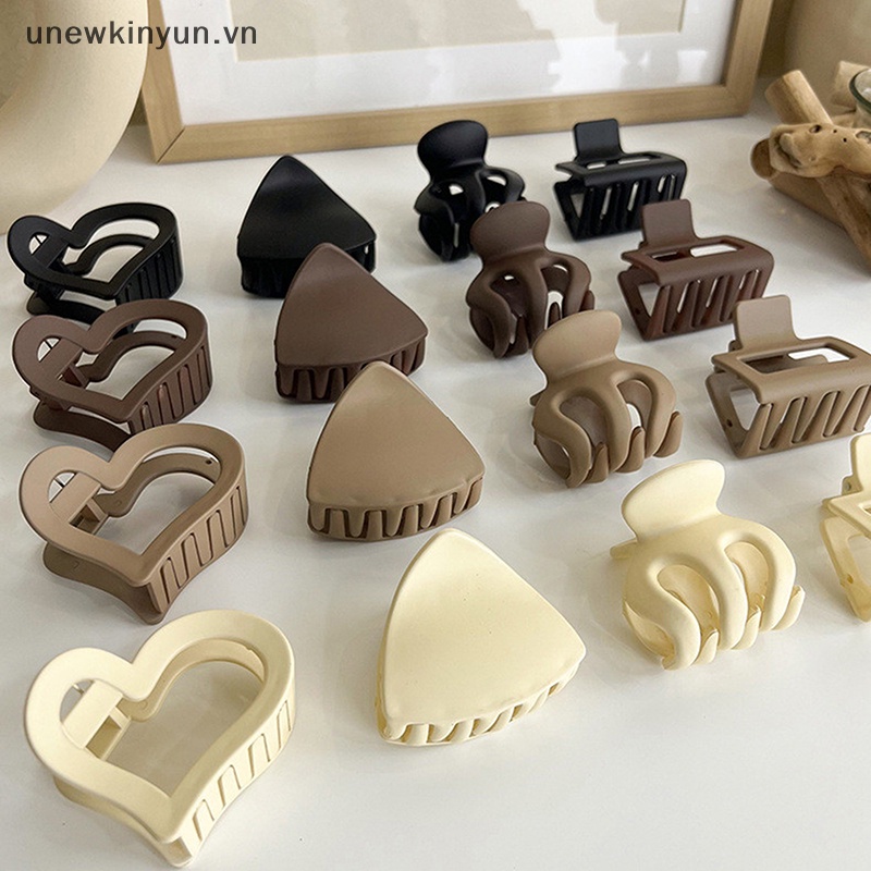 Kẹp Tóc Càng Cua Màu Trơn Ngọt Ngào Cho Nữ