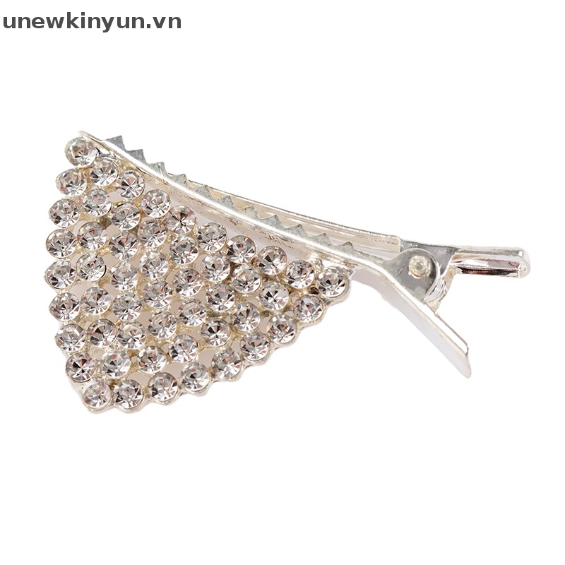 2 Kẹp Tóc Hình Tai Mèo Đính Đá Thời Trang