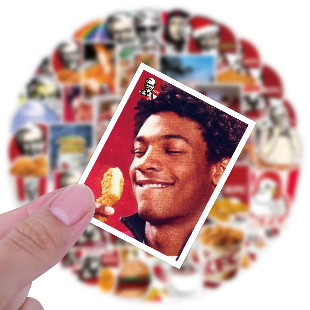 J· Hình Dán Chống Nước Starbucks Kfc Mcdonald'S Phim Hoạt Hình Mũ Bảo Hiểm Máy Tính Xách Tay Hành Lý Dán Thiết Lập, 50 tờ
