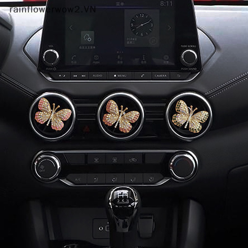 Kẹp Hình Bướm Đính Kim Cương Giả Tinh Xảo Cho Lỗ Thông Khí Xe Hơi (H)