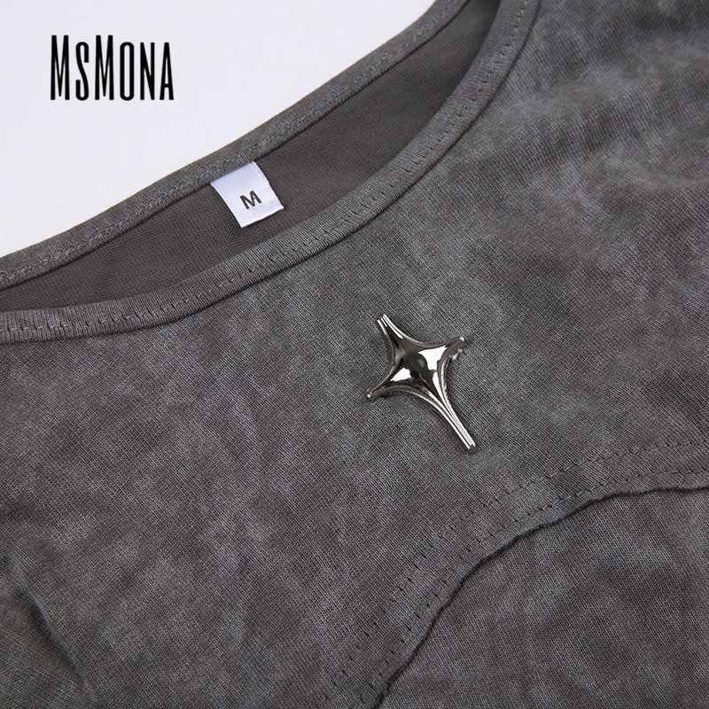 Bộ Áo Liền Quần Sát Nách Cổ Tròn Dáng Ôm Màu Trơn In Chữ Thời Trang 2023 Cho Bạn Gái