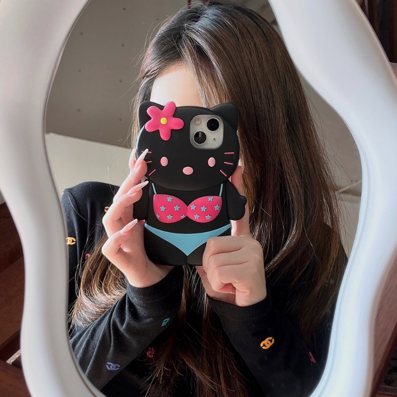 Ốp Điện Thoại Silicon Hình Cô Gái Mặc Bikini 3D Cho iPhone 6plus / 6splus / 7plus / 8plus / x / xs / Xsmaxm11 / 12 / 13 / 14 / pro / max / plus / promax