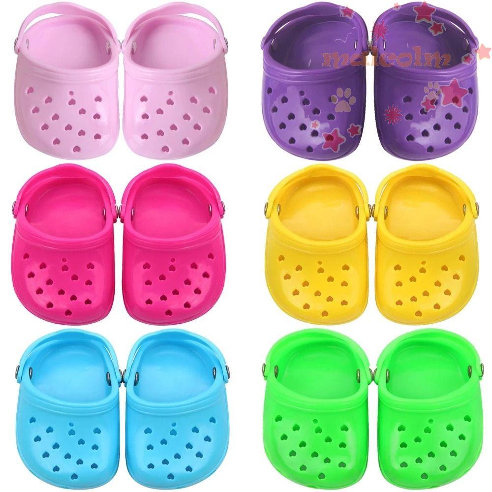 1 Đôi Xăng đan Thời Trang Cho Búp Bê 7cm 18 Inch