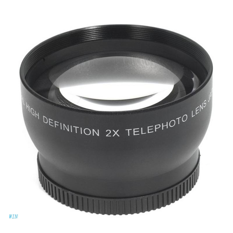 Nắp Đậy Ống Kính Máy Ảnh D7100 D5200 D5100 D3100 D90 D60 2.0X 52mm Độ Nét Cao
