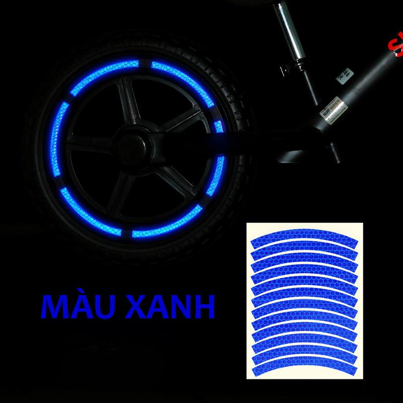 Tem dán vành phản quang xe đạp Kiotool an toàn đạp đêm