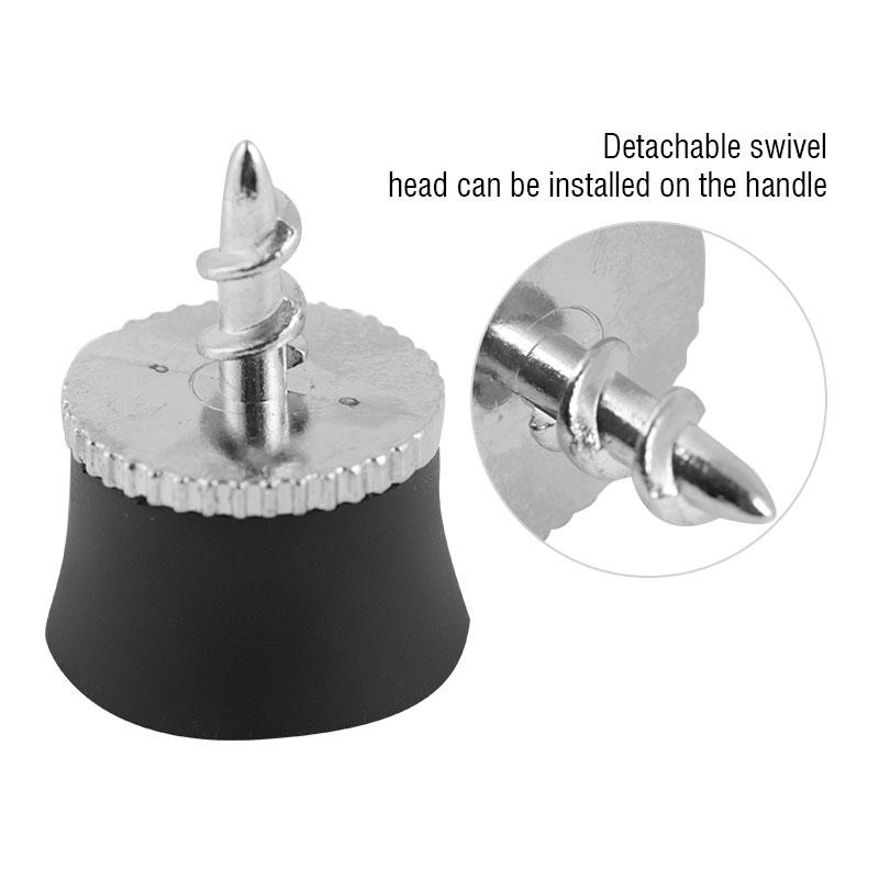 Dụng Cụ Nhặt Bóng Golf Bằng Hợp Kim Silicon Màu Đen Có Giác Hút