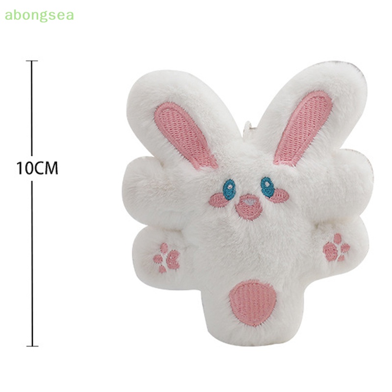 Abongsea Móc Khóa Thỏ Nhồi Bông Giàu Có Xinh Xắn