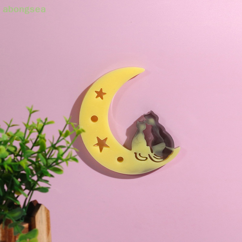 Khuôn Silicone Làm Mặt Trăng Resin Treo Tường Trang Trí DIY