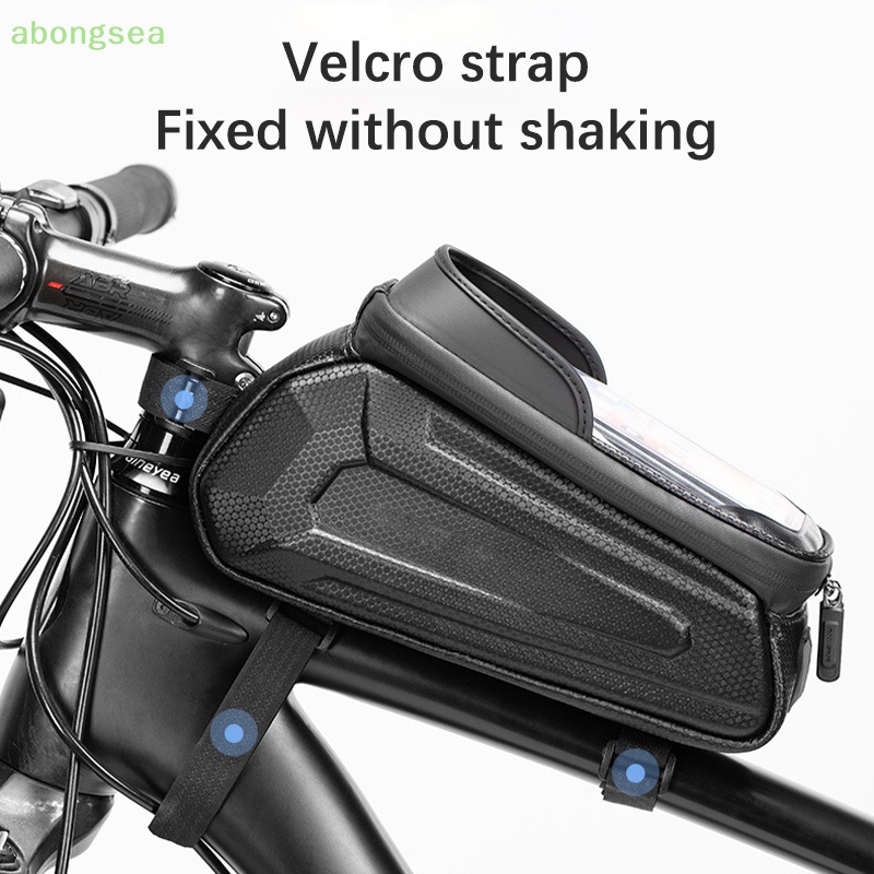 Túi Đựng Điện Thoại 6.5 Inch Chống Thấm Nước Có Thể Chạm Màn Hình Cảm Ứng Gắn Khung Trước Xe Đạp