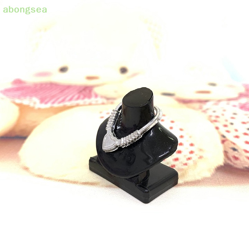 Set 5 Giá Trưng Bày Trang Sức Màu Đen Cho Nhà Búp Bê