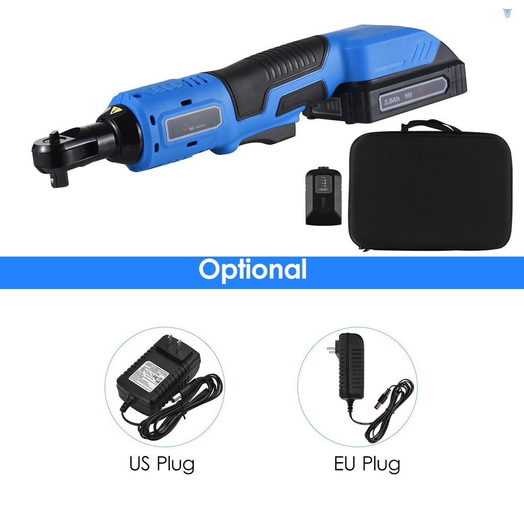 Cờ Lê Điện Không Dây 3 / 8-inch 20V 380RPM 60N.m Kèm Sạc Nhanh 2.0Ah Chất Lượng Cao