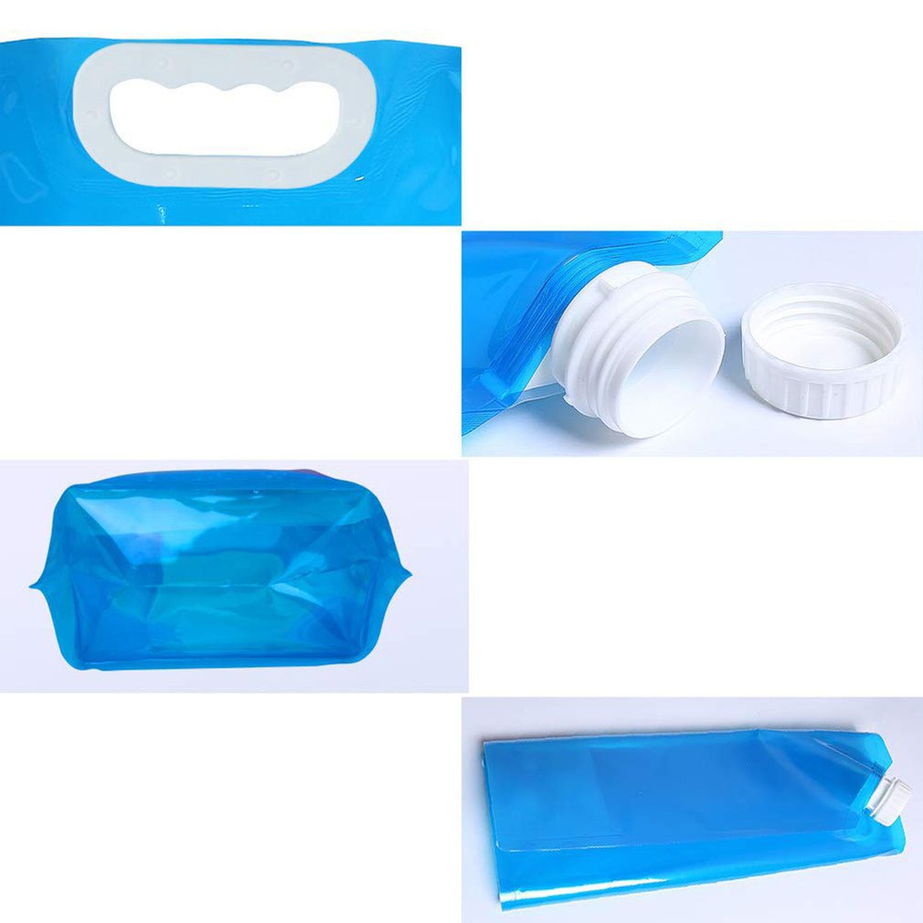 Folding Water Bag Outdoor Portable Storage Car Baget Emergency Bottle [Q/8]