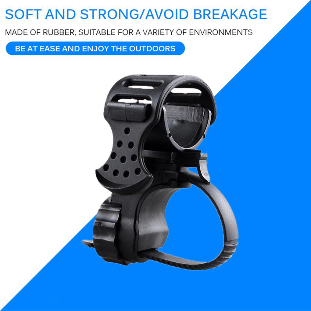 Giá Đỡ Đèn Pin Cố Định Gắn Tay Lái Xe Đạp Có Thể Xoay Được