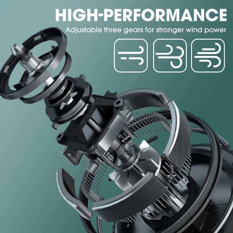 Quạt USB Mini Để Bàn Ba Tốc Độ Tùy Chỉnh Đa Năng Thời Trang Mùa Hè Nhỏ Gọn Không Gây Tiếng Ồ