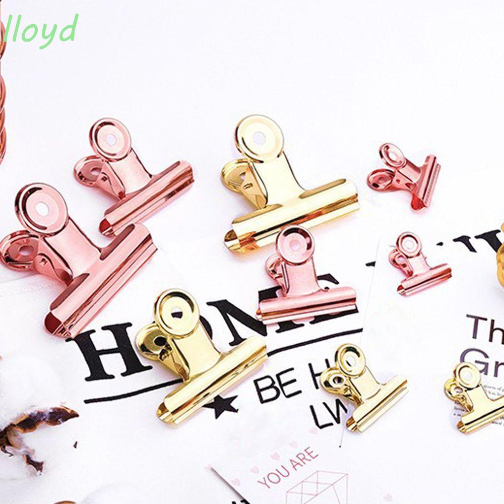 Set 6 Kẹp Kim Loại Tròn Cao Cấp Tiện Dụng|Giá Đỡ Kẹp Giấy Ghi Chú Bằng Thép Không Gỉ