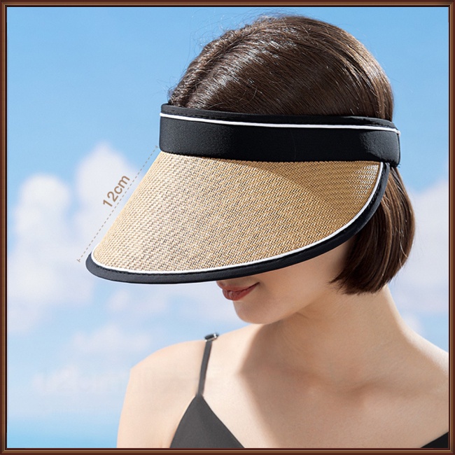 Nón Cói Rộng Vành Hở Chóp Thoáng Khí Thời Trang Đi Biển Cho Nữ