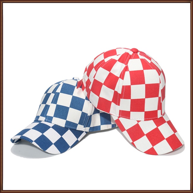 Mũ Lưỡi Trai Chống Nắng Họa Tiết Sọc Caro Có Thể Điều Chỉnh Kích Cỡ Cho Nam Và Nữ